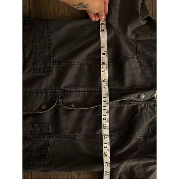 Abercrombie Spacedye Gray Black Contrast Utility military Size M - Picture 12 of 14